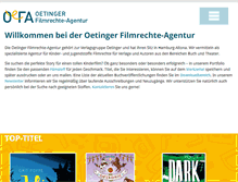 Tablet Screenshot of filmrechte.com